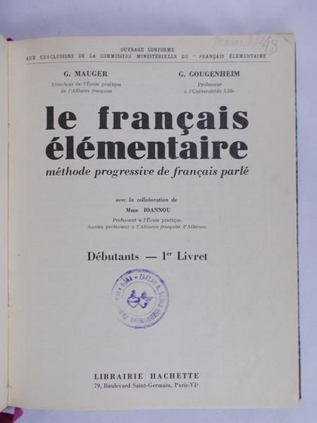 Mauger G. - Le francais elementaire