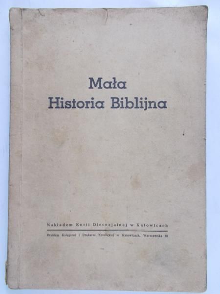 Cieszyński Adam - Mała Historia Biblijna 1948 r