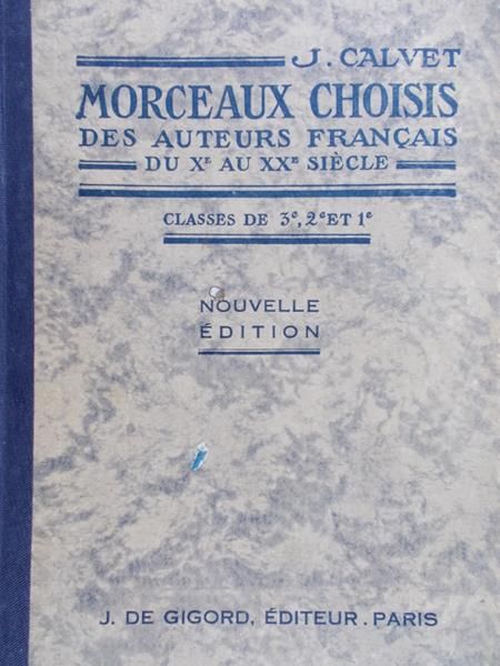 Calvet J. - Morceaux choisis, 1937r.
