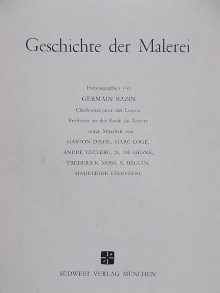 Bazin Germain - Geschichte der Malerei