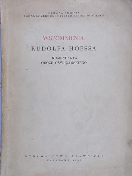 Sehna Jana - Wspomnienia Rudolfa Hoessa
