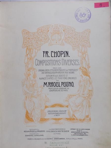 Chopin Fr. - Compositions diverses 1900r.