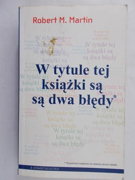 Martin Robert M. - W tytule tej książki są są dwa błędy