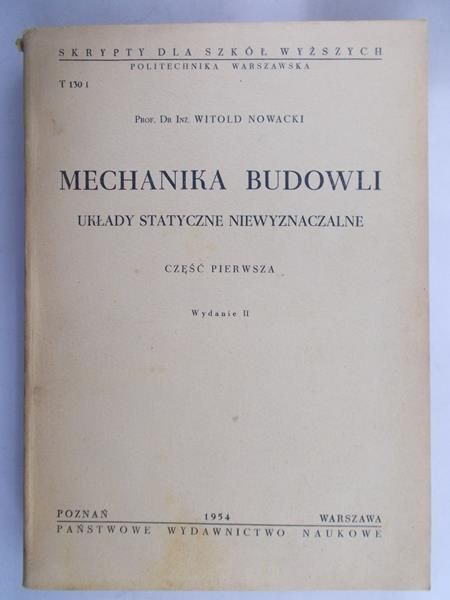 Nowacki Witold - Mechanika budowli