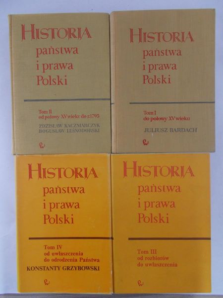 Grzybowski K. i in. - Historia państwa i prawa Polski, Tom I-IV