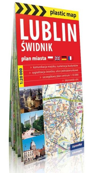 Plan miasta 1:20 000 Lublin Puławy Świdnik
