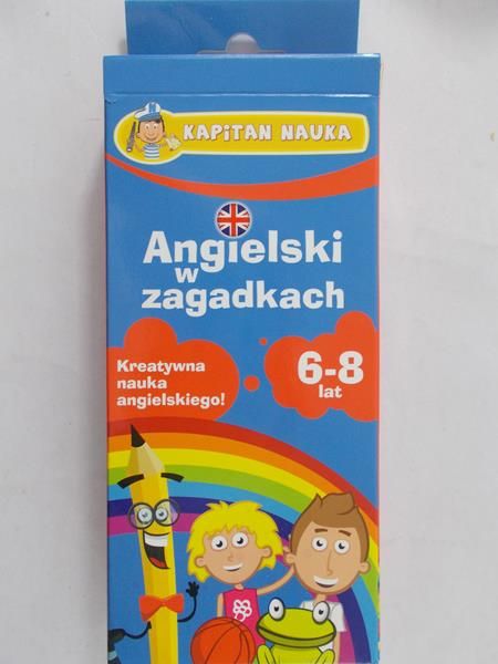 Karty obrazkowe Angielski w zagadkach 6-8 lat