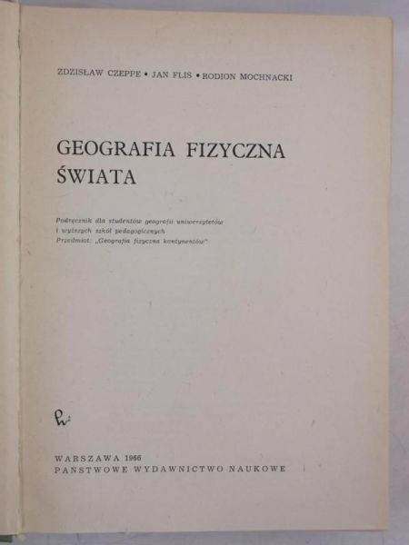 Czeppe Zdzisław - Geografia fizyczna świata
