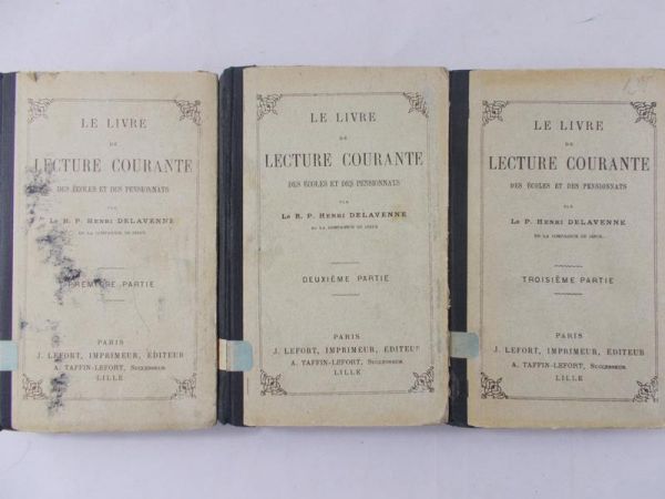 Delavenne Henri - Le Livre de Lecture Courante: Deuxieme Partie, Premiere Partie, Troisieme Partie, ok. 1880 r.