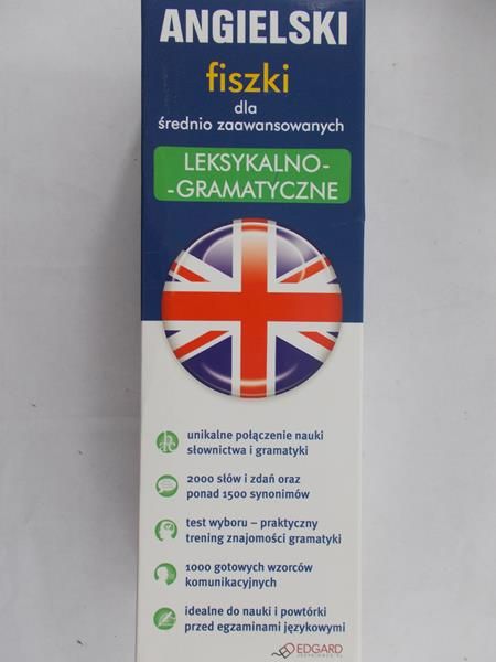Angielski Fiszki leksykalno-gramatyczne dla średnio zaawansowanych, NOWA