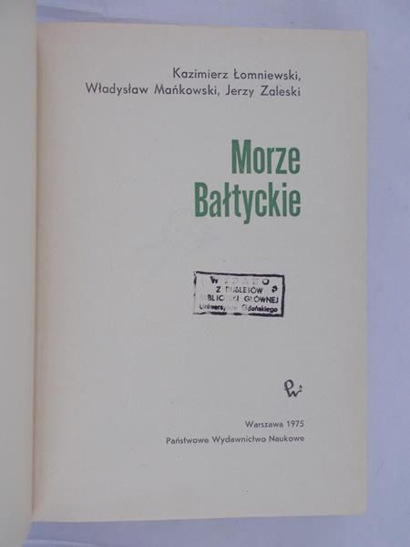 Łomniewski Kazimierz - Morze Bałtyckie