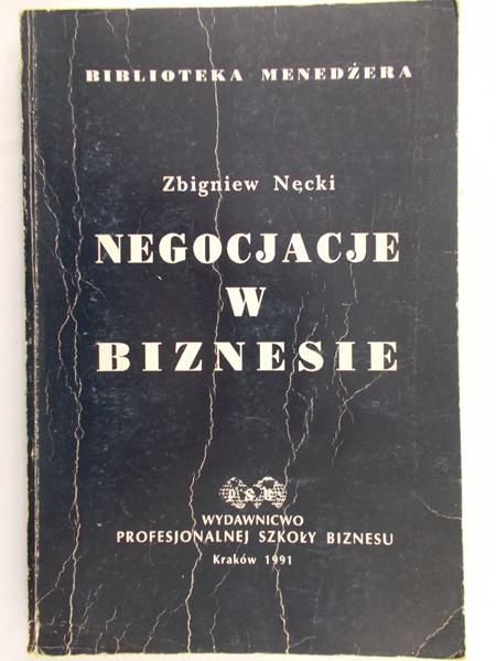 Nęcki Zbigniew - Negocjacje w biznesie