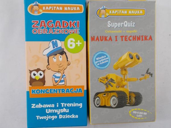 Kapitan Nauka SuperQuiz Nauka i Technika/Zagadki obrazkowe Koncentracja 6+ Kapitan Nauka