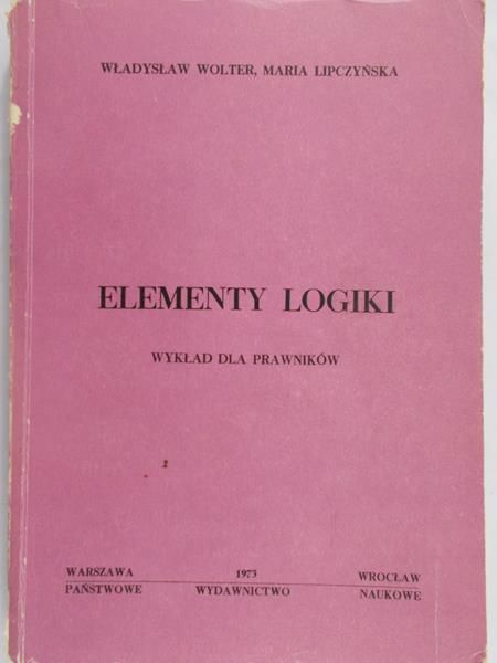 Wolter Władysław - Elementy logiki