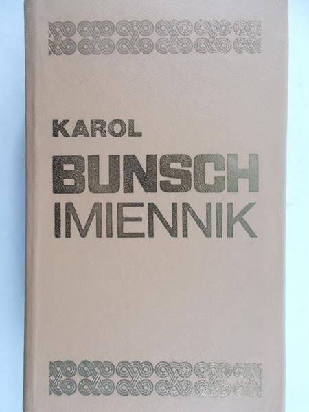 Bunsch Karol - Imiennik
