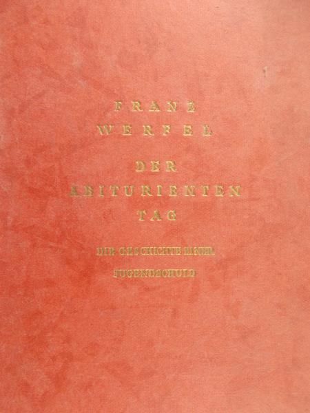 Werfel Franz  - Der abituriententag
