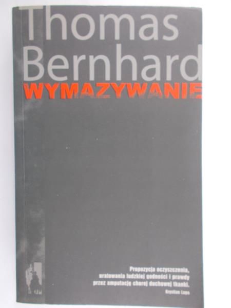 Bernhard Thomas - Wymazywanie