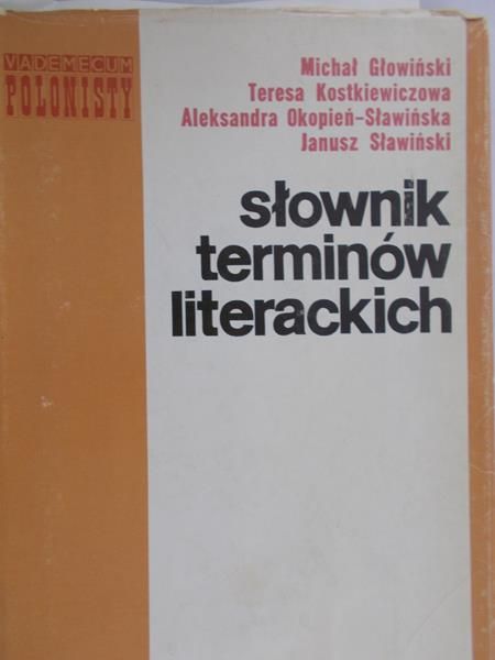 Głowiński Michał - Słownik terminów literackich