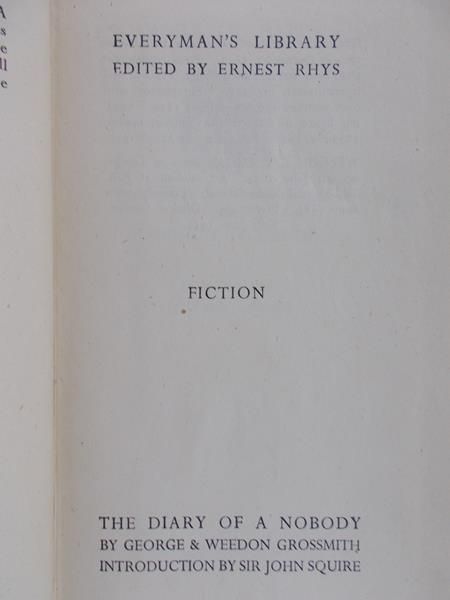 Grossmith George - The diary of a Nobody, 1919 rok