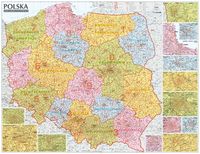 Polska mapa kodów pocztowych 1:685 ścienna, Nowa