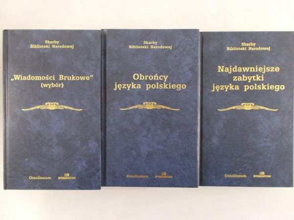 Skwarczyński Zdzisław  - "Wiadomości brukowe", "Obrońcy języka polskiego '', "Najdawniejsze zabytki języka polskiego"