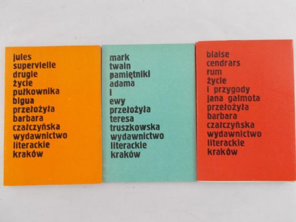 Cendrars Blaise / Twain Mark / Supervielle Jules - Zestaw 3 książek