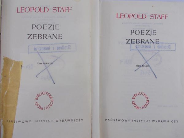 Staff - Poezje zebrane Tom I,II