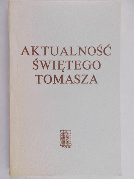 Journet Charles - Aktualność świętego Tomasza