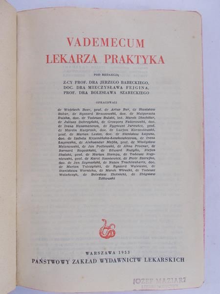 Babecki Jerzy (red.) - Vademecum Lekarza Praktyka