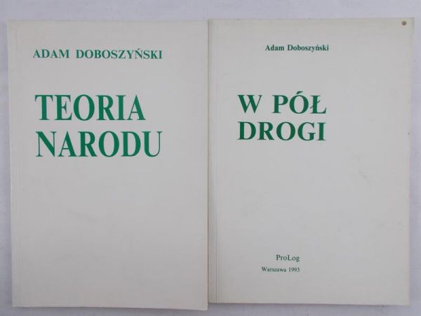 Doboszyński Adam - Teoria Narodu / W pół drogi