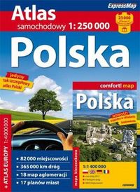 Polska - 1:250 000 atlas samochodowy