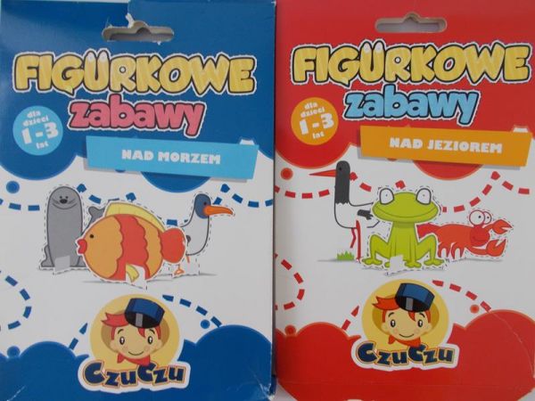 Figurkowe zabawy Nad jeziorem. Zestaw 2 książek.