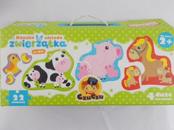 Czuczu. Rączka Układa Zwierzątka Na Wsi - Puzzle (22El. Ementy)