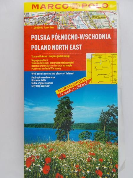 Mapa: Polska północno-wschodnia