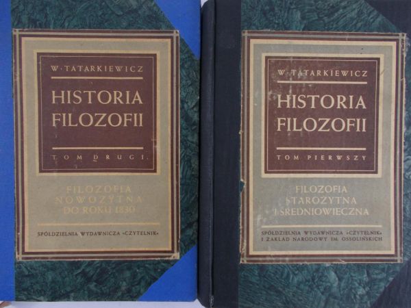 Tatarkiewicz W. - Historia filozofii, t.I-II, 1946 r.