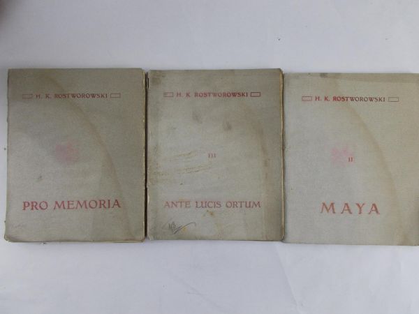 Rostworowski H. K. - Maya / Pro Memoria / Saeculum Solutum, 1908 r.