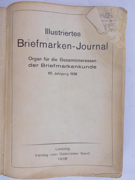 Illustriertes Briefmarken - Journal, 1938 r.