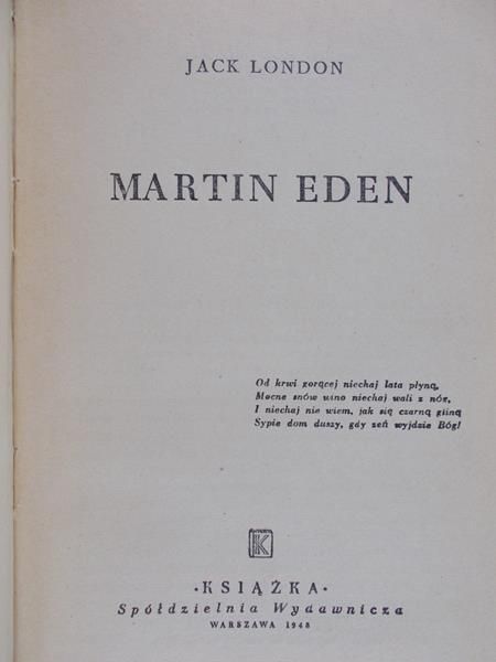 London Jack - Martin Eden, 1948 r.