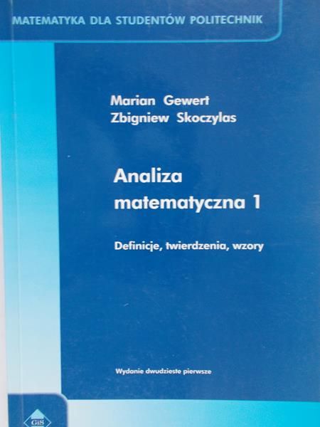 Gewart Marian - Analiza matematyczna 1