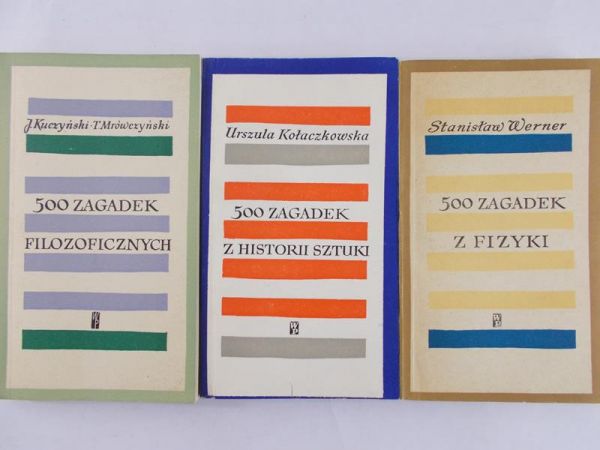 Zestaw 3 książek: 500 zagadek