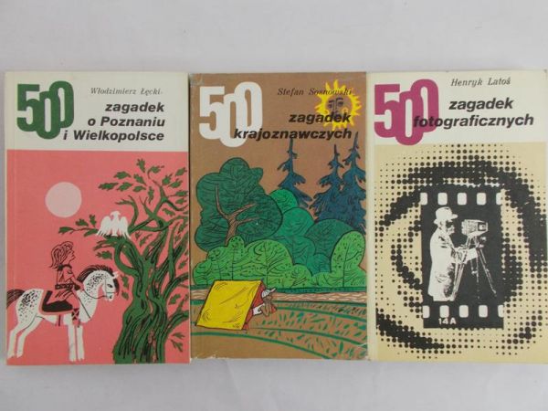 Zestaw 3 książek: 500 zagadek