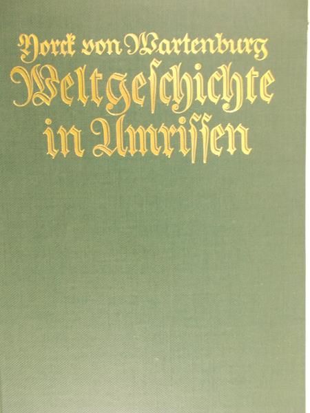 Weltgeschichte in Umrissen, 1925 rok
