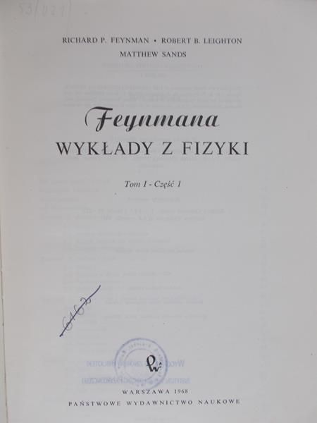 Feynman R. P. - Feynmana wykłady z fizyki, Tom I