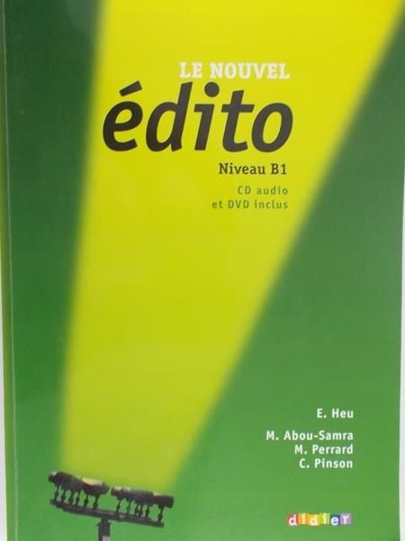 Heu E. - Edito B1 Podręcznik + CD + DVD