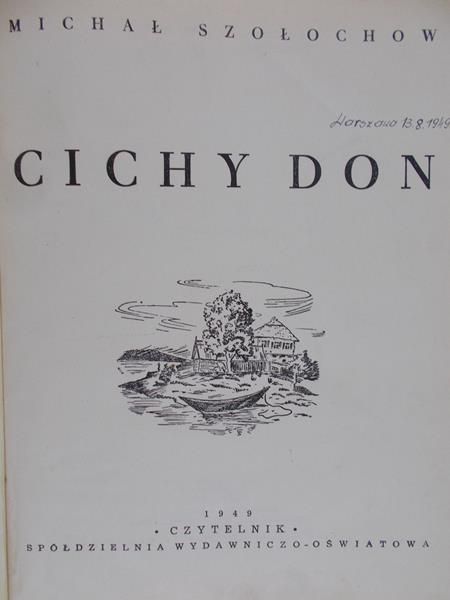 Szołochow Michał - Cichy Don, 1949 r.