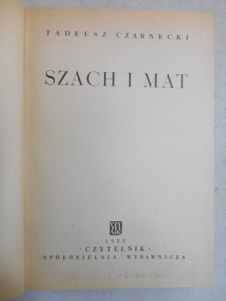 Czarnecki Tadeusz - Szach i mat