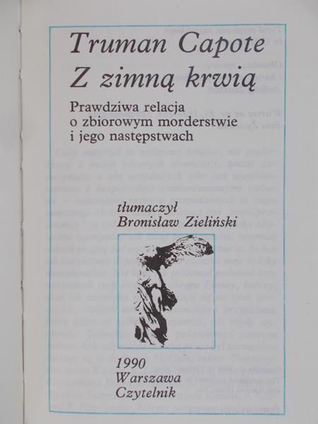 Capote Truman - Z zimną krwią