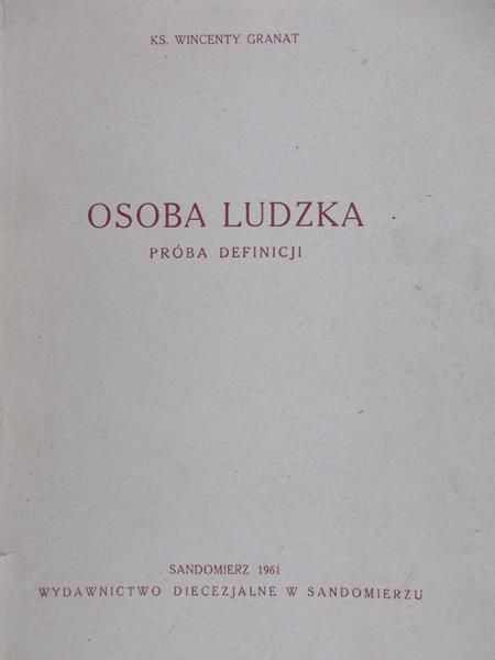 Granat Wincent - Osoba ludzka