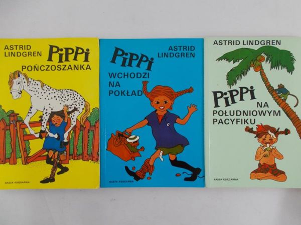 Lindgren Astrid - Pippi wchodzi na pokład / Pippi Pończoszanka / Pippi na południowym Pacyfiku
