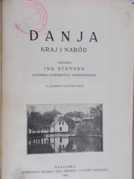 Stemann - Danja, kraj i naród, 1926 r.